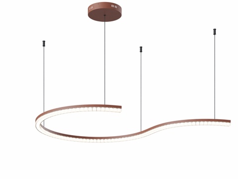  OM LED灯，陶土色，透明， 欧几里得系列，L3d模型 