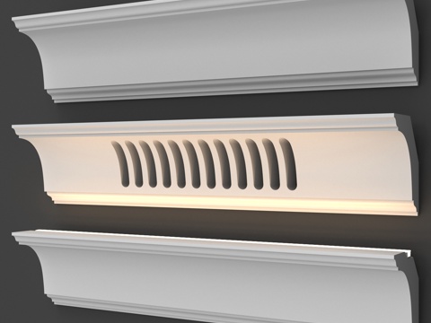  带通风与采光变体的檐口No. 3383d模型 