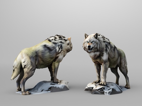  北极狼阿尔法3d模型 