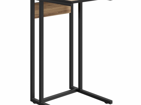  OM边桌DIWO Elista 40x69橡木手工镀金款3d模型 