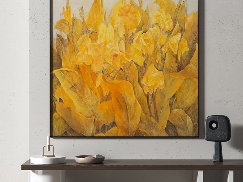  现代，简约，复古，中古，新中式，装饰画3d模型 