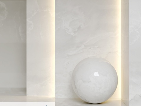  TechGres 大尺寸陶瓷板 ONYX WHITE3d模型 