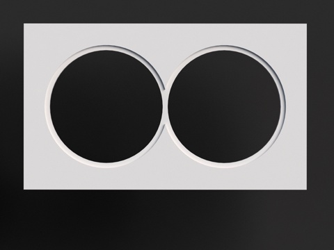  石膏插座盒 PG 002 (100x170x25)3d模型 