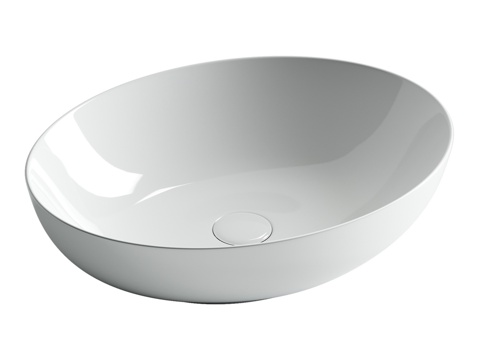  OM 洗脸盆碗顶部椭圆形元素 520x395x133d模型 