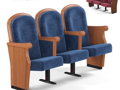  Furnitrade剧院座椅Luxor V3 OM3d模型 