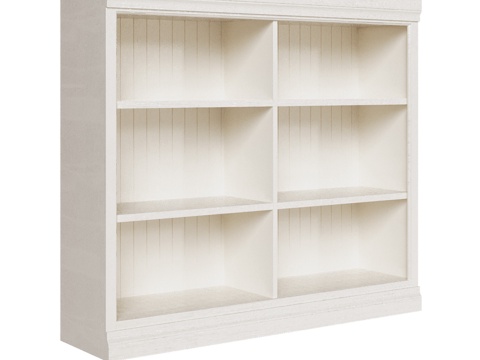  OM海岸系列双层书柜3d模型 