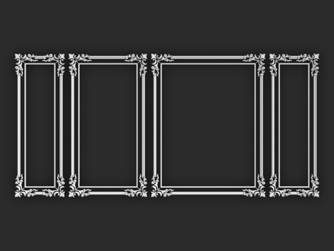  迪卡特画框-493d模型 