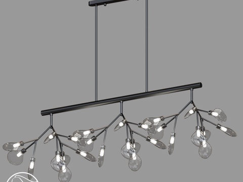  LampsShop.ru L1008 金枝枝形吊灯3d模型 