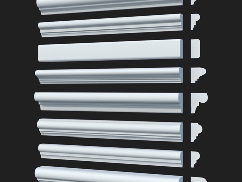  光滑装饰线条套装45. LepGrand3d模型 