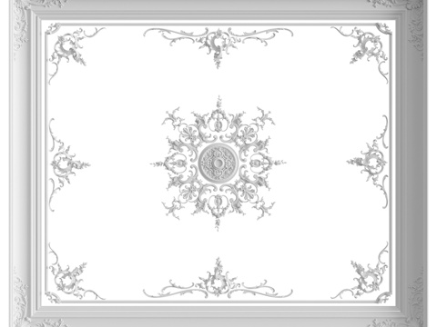  天花板组合 No. 663d模型 