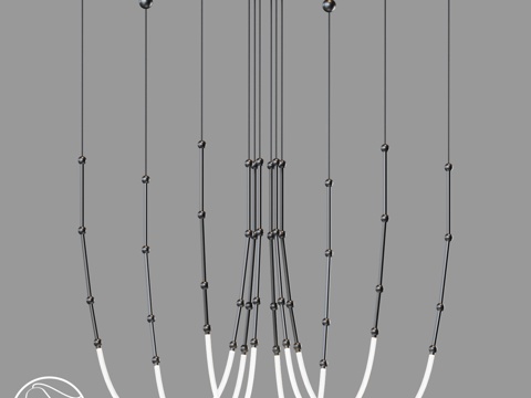  LampsShop.ru L1766 珠饰吊灯3d模型 