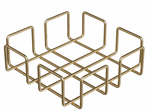  OM餐巾架Domaci Ferrara D554-04金箔款3d模型 