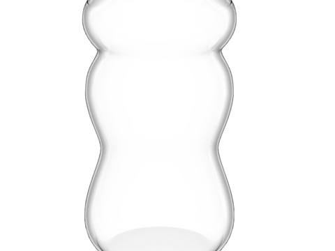  OM_波浪花瓶，22厘米，透明款，伯格森·比约恩3d模型 