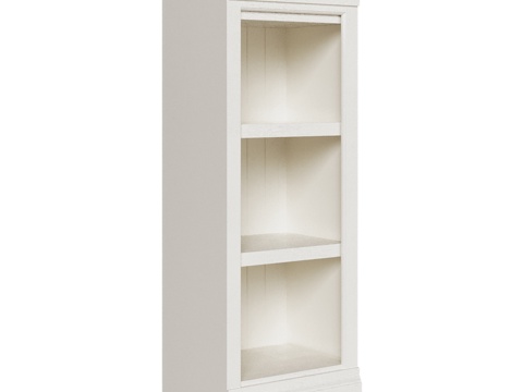  OM 海滨风格低书柜3d模型 