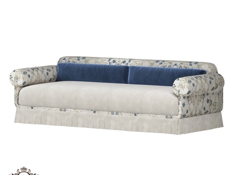  (OM) 罗曼诺家居阿黛尔三人沙发3d模型 