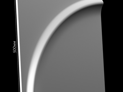  石膏3D面板 圆环3d模型 