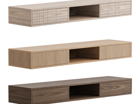  OM tioTeo Batten 3 壁挂式置物架3d模型 