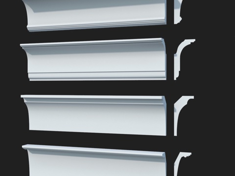  LepGrand光滑窗檐线套装#363d模型 