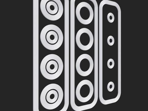  RosLepnina出品TENNESSEE系列5-6-7号框3d模型 