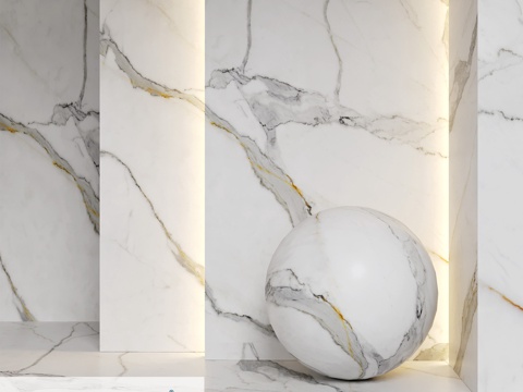  TechGres大尺寸陶瓷板材。高级大理石纹3d模型 