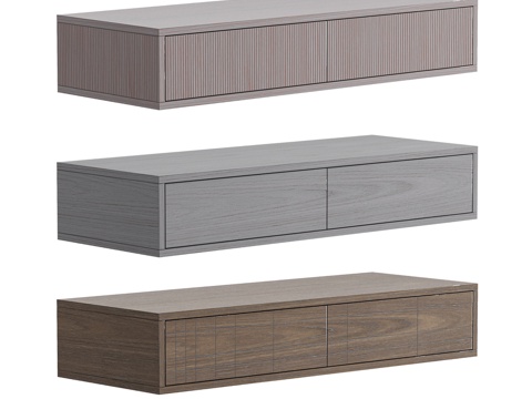  OM tioTeo 壁挂式巴滕边柜 13d模型 