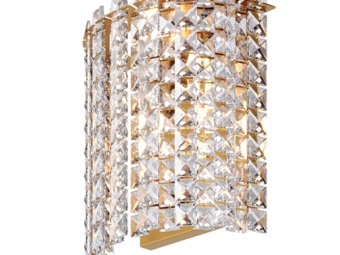  OM壁灯水晶Stilfort系列Delone款3d模型 