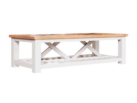  OM乡村风格咖啡桌150x70厘米3d模型 