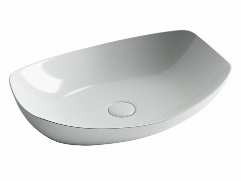  OM 悬挂式椭圆形洗脸盆 Element 560x400x13d模型 