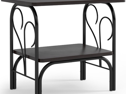  阿勒床头柜（阿勒）3d模型 