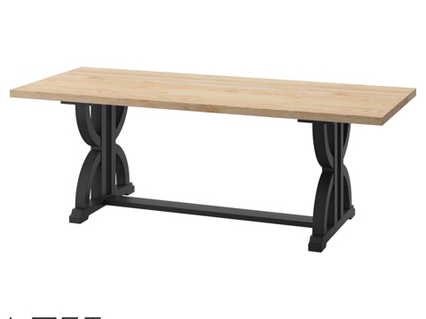  LoftDesigne 60978型号餐桌3d模型 