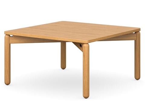  萨加咖啡桌，75x75厘米纬度款3d模型 