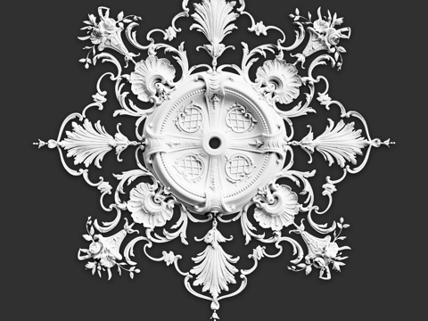  装饰花饰 SR136V3d模型 