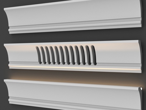  373号通风与照明变体檐口3d模型 