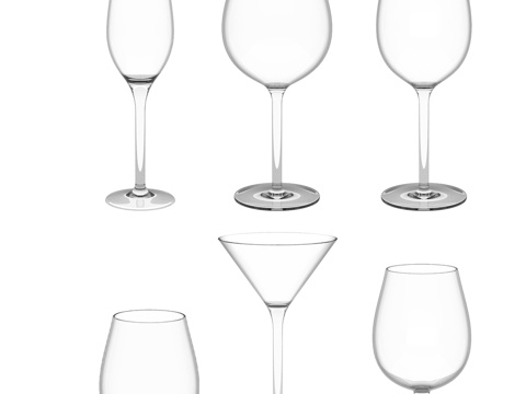  OM_Grace系列玻璃杯套装，Liberty Jones3d模型 