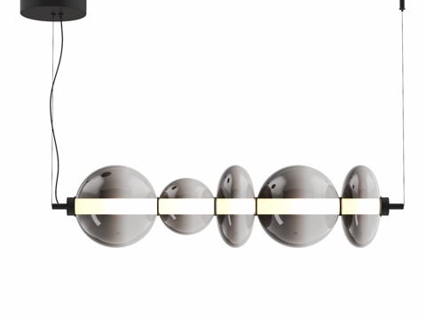  OM LED灯，黑色，烟灰色，PERLINA，LED，43d模型 