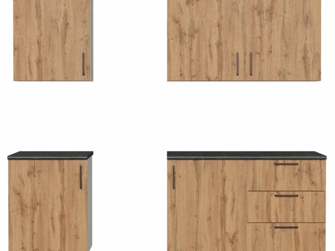  OM厨柜系列Domaci Bologna 240厘米（选项23d模型 