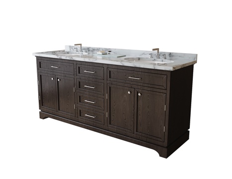 复古风浴室柜 洗手台su模型