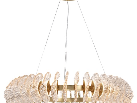  海洋萤石800毫米吊灯FL1094-8P (OM)3d模型 