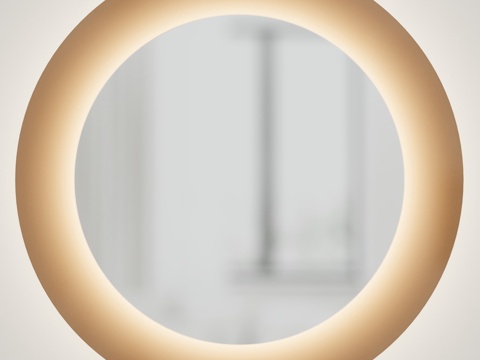  带Galo照明镜3d模型 