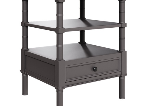  OM意式带抽屉茶几3d模型 