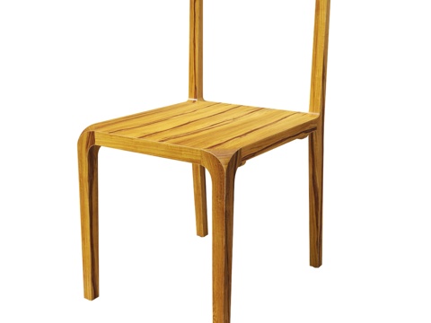  实心柚木椅子 OPERA3d模型 