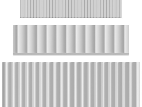  饰带 #37、#38 和 #393d模型 