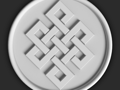  迪卡特面板-55 302x302x27mm3d模型 