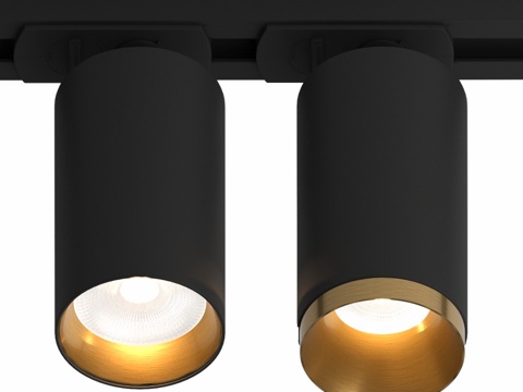  OM LUMISTAR G-LUMI 轨道灯，11cm 灯体3d模型 