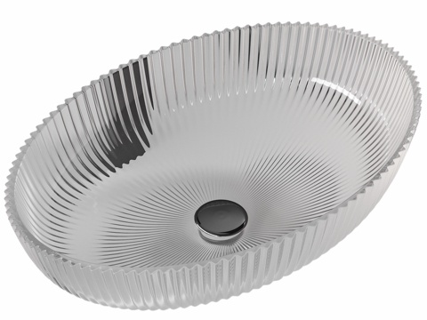  台面式玻璃水槽 ABBER Glas AK23043d模型 