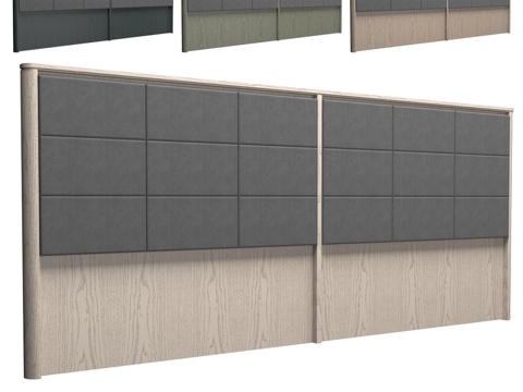  梅切拉425-09 01款OM床头板3d模型 