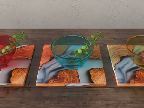  现代装饰摆件3d模型 