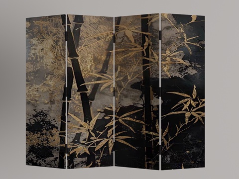  现代屏风3d模型 