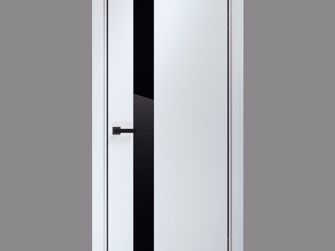  CARDA系列室内门 R-2款 白色哑光3d模型 