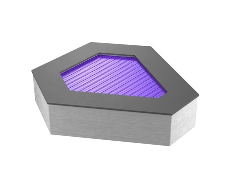  嵌入式蹦床扇形 4s OM3d模型 